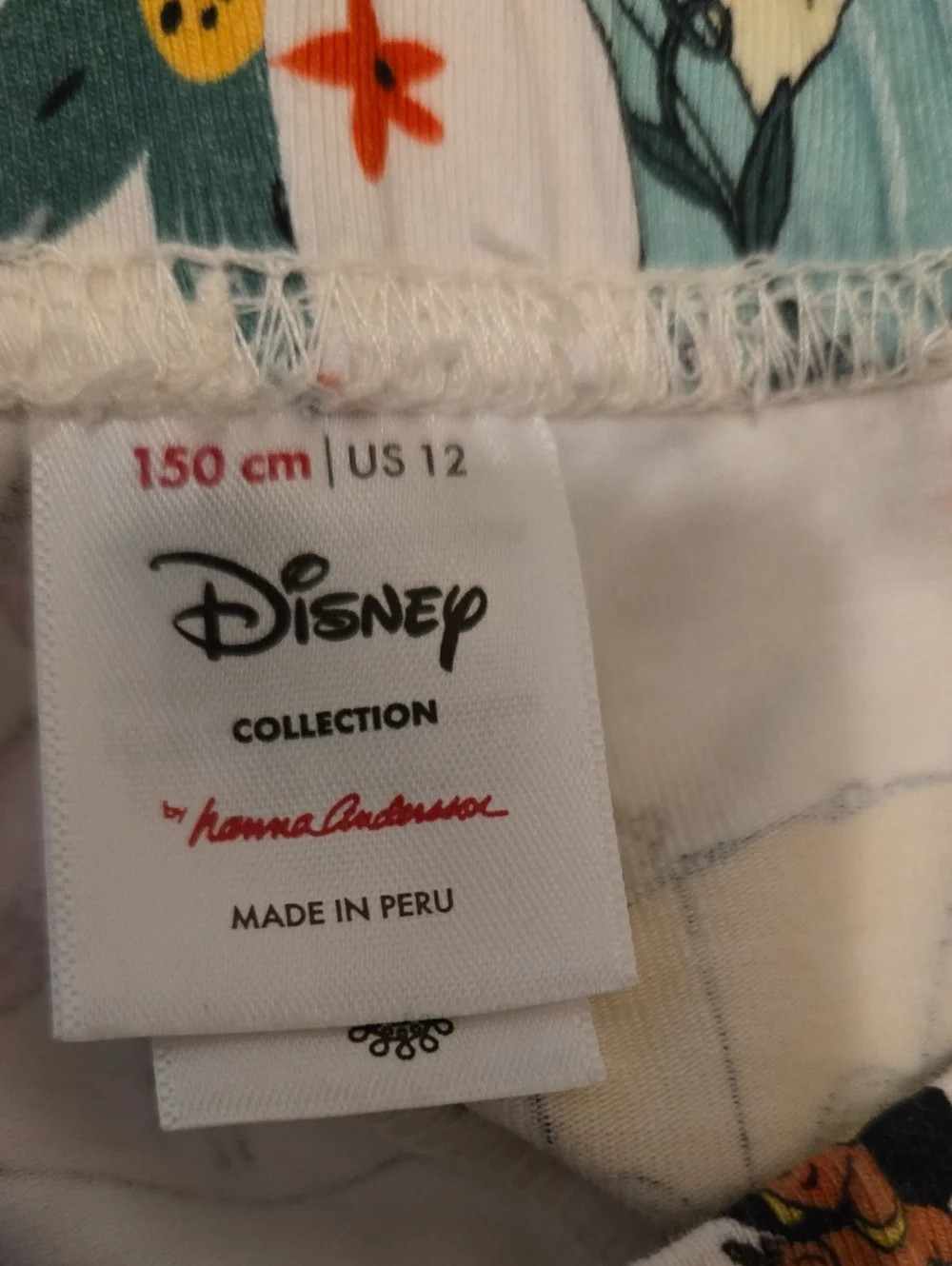 Hanna Andersson Disney White Princess Pattern Girls' Leggings